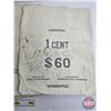 Image 2 : Royal Canadian Mint Money Sacks (5) : "1-CENT" (SEE PICS!)  (Listing & Descriptions are a GUIDE ONLY