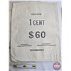 Image 3 : Royal Canadian Mint Money Sacks (5) : "1-CENT" (SEE PICS!)  (Listing & Descriptions are a GUIDE ONLY