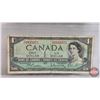 Image 4 : Canada $1 Bills 1954 (3):  - Bouey/Rasminsky #JF0141169 - Lawson/Bouey #YF9640204 - Beattie/Rasminsk