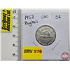 Image 1 : Canada Five Cent 1957 Bug Tail (SEE PICS!)  (Listing & Descriptions are a GUIDE ONLY and are subject