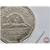 Image 3 : Canada Five Cent 1957 Bug Tail (SEE PICS!)  (Listing & Descriptions are a GUIDE ONLY and are subject