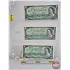 Image 1 : USA $1 Bills (3): 1867 1967 Beattie/Rasminsky (See Pics for Varieties, Conditions, Serial Numbers, P
