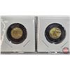Image 2 : Canada 2022 Toonies (4) : Black Ring "Queen Elizabeth II Memorial" (SEE PICS!)  (Listing & Descripti
