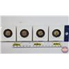 Image 4 : Canada 2022 Toonies (4) : Black Ring "Queen Elizabeth II Memorial" (SEE PICS!)  (Listing & Descripti