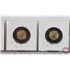 Image 6 : Canada 2022 Toonies (4) : Black Ring "Queen Elizabeth II Memorial" (SEE PICS!)  (Listing & Descripti