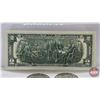 Image 3 : USA Coins / Bills : - 1976 $2 Bill : #G59681070A - 1974 One Dollar Coins (2) (SEE PICS!)  (Listing &