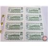 Image 10 : Canada $1 Bills 1973 (14 Consecutive): Crow/Bouey #BCV4174001-4014 (See Pics for Varieties, Conditio