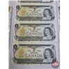 Image 4 : Canada $1 Bills 1973 (14 Consecutive): Crow/Bouey #BCV4174001-4014 (See Pics for Varieties, Conditio