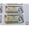 Image 6 : Canada $1 Bills 1973 (14 Consecutive): Crow/Bouey #BCV4174001-4014 (See Pics for Varieties, Conditio
