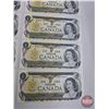 Image 7 : Canada $1 Bills 1973 (14 Consecutive): Crow/Bouey #BCV4174001-4014 (See Pics for Varieties, Conditio