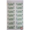 Image 8 : Canada $1 Bills 1973 (14 Consecutive): Crow/Bouey #BCV4174001-4014 (See Pics for Varieties, Conditio