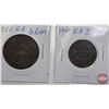 Image 2 : Great Britain Half Pennies & One Penny (12): - Half Penny : 1936; 1940; 1965 - Penny : 1897; 1903; 1