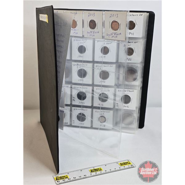 Foreign Coin ~ Binder Lot (115+ Coins) : Incl. Britain; Germany; France; Belgium; Sweden; etc! (SEE 