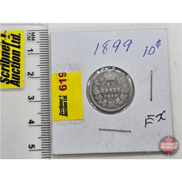 Canada Ten Cent 1899 (SEE PICS!)  (Listing & Descriptions are a GUIDE ONLY and are subject to change
