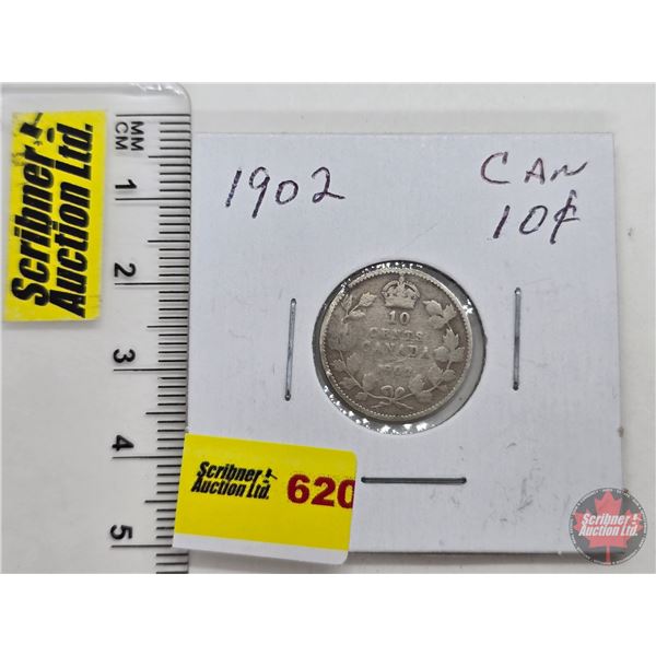 Canada Ten Cent 1902 (SEE PICS!)  (Listing & Descriptions are a GUIDE ONLY and are subject to change