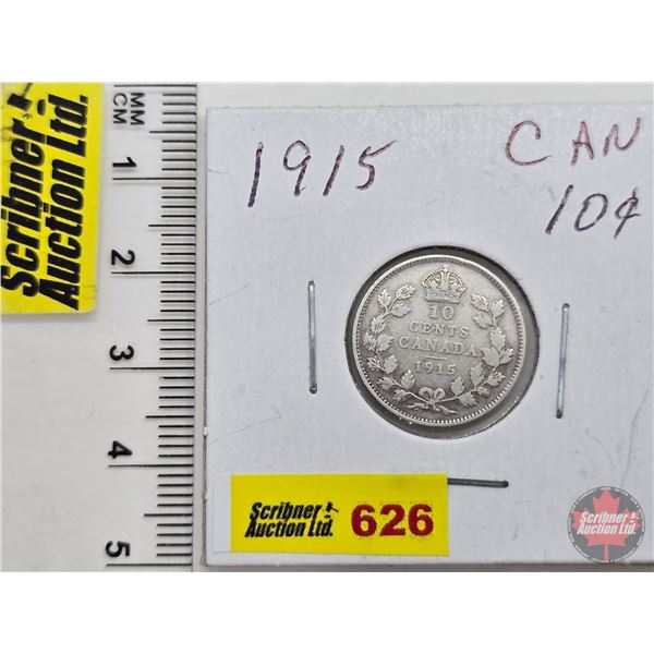Canada Ten Cent 1915 (SEE PICS!)  (Listing & Descriptions are a GUIDE ONLY and are subject to change
