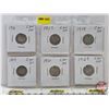 Image 1 : Canada Ten Cent (6) : 1916; 1917; 1918; 1919; 1920; 1929 (SEE PICS!)  (Listing & Descriptions are a 