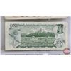 Image 8 : Canada Bills (3): - 1973 $1 : Crow/Bouey #BCL5428287 - 1974 $2 : Crow/Bouey #ARE8488313 - 2005 $10 :