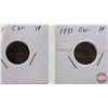 Image 4 : Canada One Cent (8): 1920; 1920; 1921; 1927; 1930; 1931; 1933; 1934 (SEE PICS!)  (Listing & Descript
