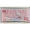 Image 7 : Canada Bills (3): - 1991 $20 : Bonin/Thiessen #EVT3729190 - 1988 $50 : Thiessen/Crow #FHD1055841 - 1