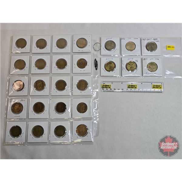 Canada Loonies (26): Intermittent Ranging 1987 - 2021 (SEE PICS!)  (Listing & Descriptions are a GUI