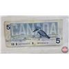 Image 3 : Canada Bills (3): - 1986 $2 : Thiessen/Crow #BUW2708185 - 1986 $5 : Knight/Dodge #GPY7896212 - 1988 