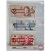 Image 5 : Canada Bills (3): - 1986 $2 : Thiessen/Crow #BUW2708185 - 1986 $5 : Knight/Dodge #GPY7896212 - 1988 