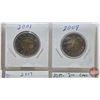 Image 3 : Canada Toonies (8): 1996; 2000; 2001; 2009; 2013; 2017; 2017; 2017 (SEE PICS!)  (Listing & Descripti