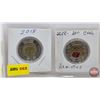 Image 2 : Canada Toonies (4): 2018 Armistice Colorized (3) ; 2018 (SEE PICS!)  (Listing & Descriptions are a G