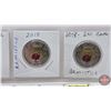Image 3 : Canada Toonies (4): 2018 Armistice Colorized (3) ; 2018 (SEE PICS!)  (Listing & Descriptions are a G