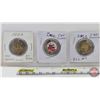 Image 2 : Canada Toonies (3): 2022 Summit Series 50 Yrs ~ Non-Colorized (2); 2022 Summit Series 50 Yrs ~ Color