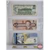 Image 5 : Canada Bills (3): - 1973 $1 : Crow/Bouey #BFC6126067 - 1986 $2 : Thiessen/Crow #CBE7820390 - 2006 $5