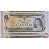 Image 3 : Canada $1 Bills 1973 (3): - Crow/Bouey #BFF9104991 - Crow/Bouey #BFD2944463 - Crow/Bouey #BFK4317387