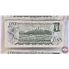 Image 7 : Canada $1 Bills 1973 (3): - Crow/Bouey #BFF9104991 - Crow/Bouey #BFD2944463 - Crow/Bouey #BFK4317387
