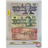 Image 1 : Canada Bills (3): - 1989 $10 : Knight/Thiessen #BEG6973550 - 1991 $20 : Knight/Dodge #AYH5474783 - 2