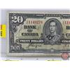 Image 2 : Bank of Canada $20 Bill 1937 : Coyne/Towers #KE1149276 (See Pics for Varieties, Conditions, Serial N