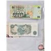Image 4 : Binder Lot - Junior Collector Starter Collection : - Foreign Bills (Bahamas & England) - Canada Coin