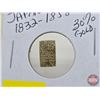 Image 2 : Japan : 2 Shu "Tenpō Nishukin" 1832-1858 (Composition : Gold .298 : Weight 1.64 g : Auction 