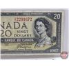 Image 2 : Canada $20 Bill 1954DF "Devil's Face" : Beattie/Towers #CE2291672 (See Pics for Varieties, Condition