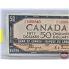 Image 3 : Canada $50 Bill 1954DF "Devil's Face" : Coyne/Towers #AH1366845 (See Pics for Varieties, Conditions,