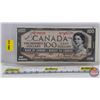 Image 1 : Canada $100 Bill 1954DF "Devil's Face" : Coyne/Towers #AJ0768020 (See Pics for Varieties, Conditions