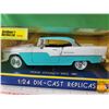 Image 3 : Diecast Car : 1955 Chevy Bel Air (Scale 1:24) (Box Measures: 4"H x 9-1/2"W x 4-1/2"D) (SEE PICS!)  (