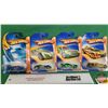 Image 1 : Hot Wheels (4) : Track Stars (c.2006/2008/2009 Mattel) - Bassline - Dodge XP-07 - Nerve Hammer - Roc