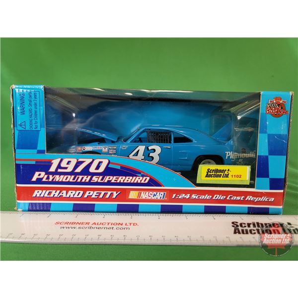 Diecast Race Car : NASCAR : Racing Champions : 1970 Plymouth Superbird : #43 Richard Petty : 50th An