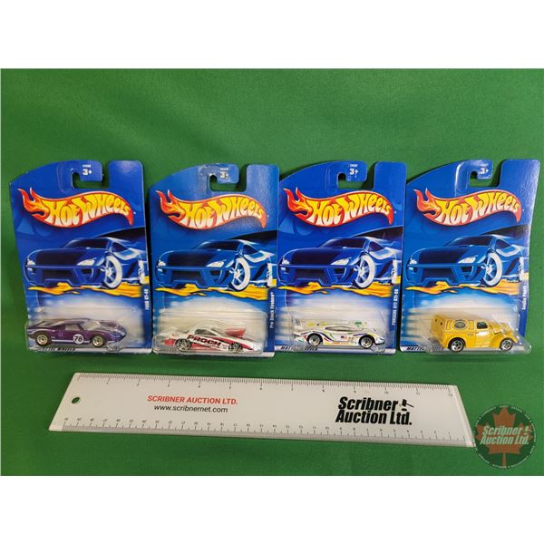Hot Wheels : Mattel Wheels (4)  - Ford GT 40 - Pro Stock Firebird - Porsche 911 GTI-98 - Anglia Pane