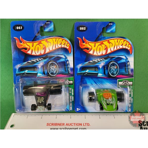 Hot Wheels (2) : 2004 First Editions (c.2003 Mattel) - Fatbax Duplified - Fatbax Silhouette  (SEE PI