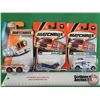 Image 1 : Matchbox (3) : (c.2000/2014 Mattel) - Runway Wrangler - Radar Jet - Police Robot Truck  (SEE PICS!)