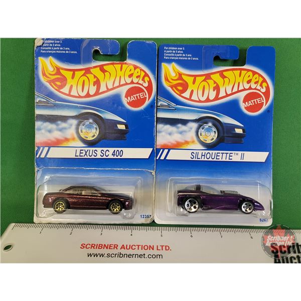 Hot Wheels (2) : (c.1994 Mattel) - Lexus SC 400 - Silhouette II  (SEE PICS!)