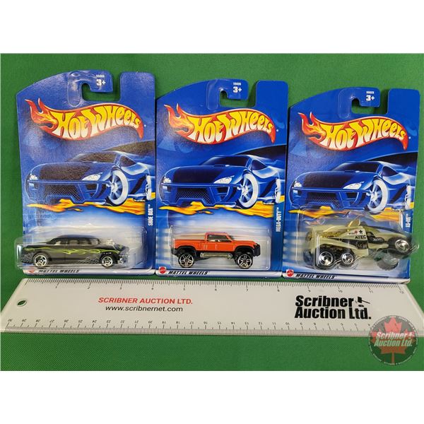 Hot Wheels (3) : (c.2000 Mattel) - Shoe Box - Mega-Duty - XS-Ive  (SEE PICS!)
