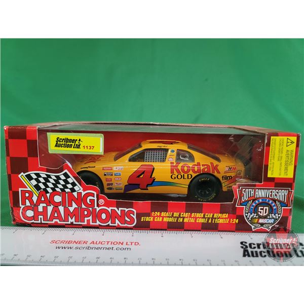 Diecast Race Car : NASCAR : Racing Champions : #4 Sterling Marlin (Scale 1:24) (Box Measures: 3-1/2"